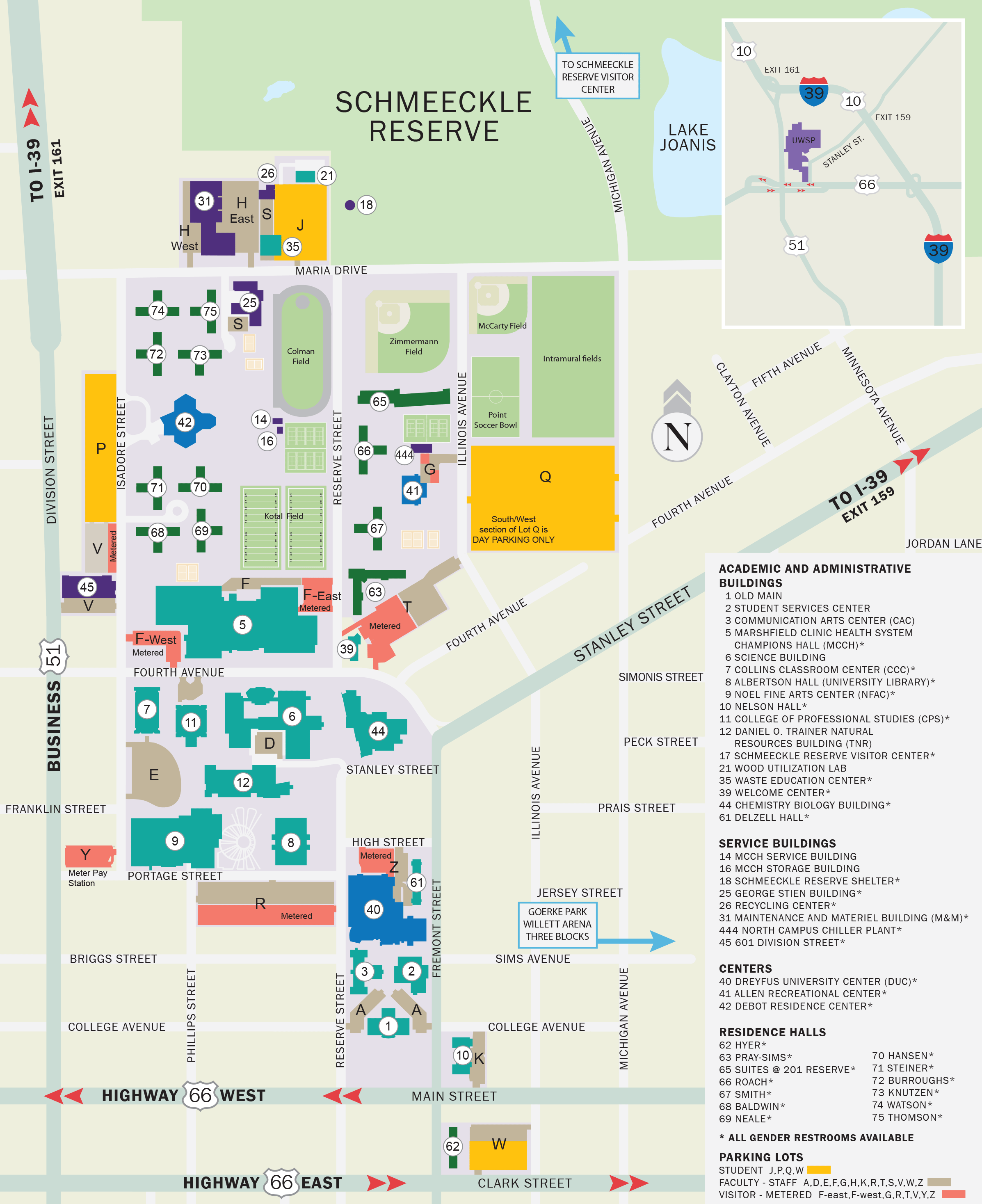 University Of Wisconsin Campus Map Campus Map - About Uwsp | Uwsp