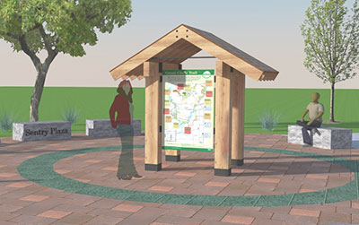 Entry Plaza rendering