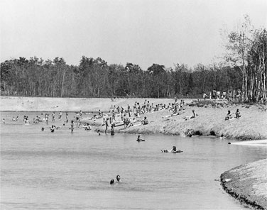 Swimmers in Lake Joanis, 1977