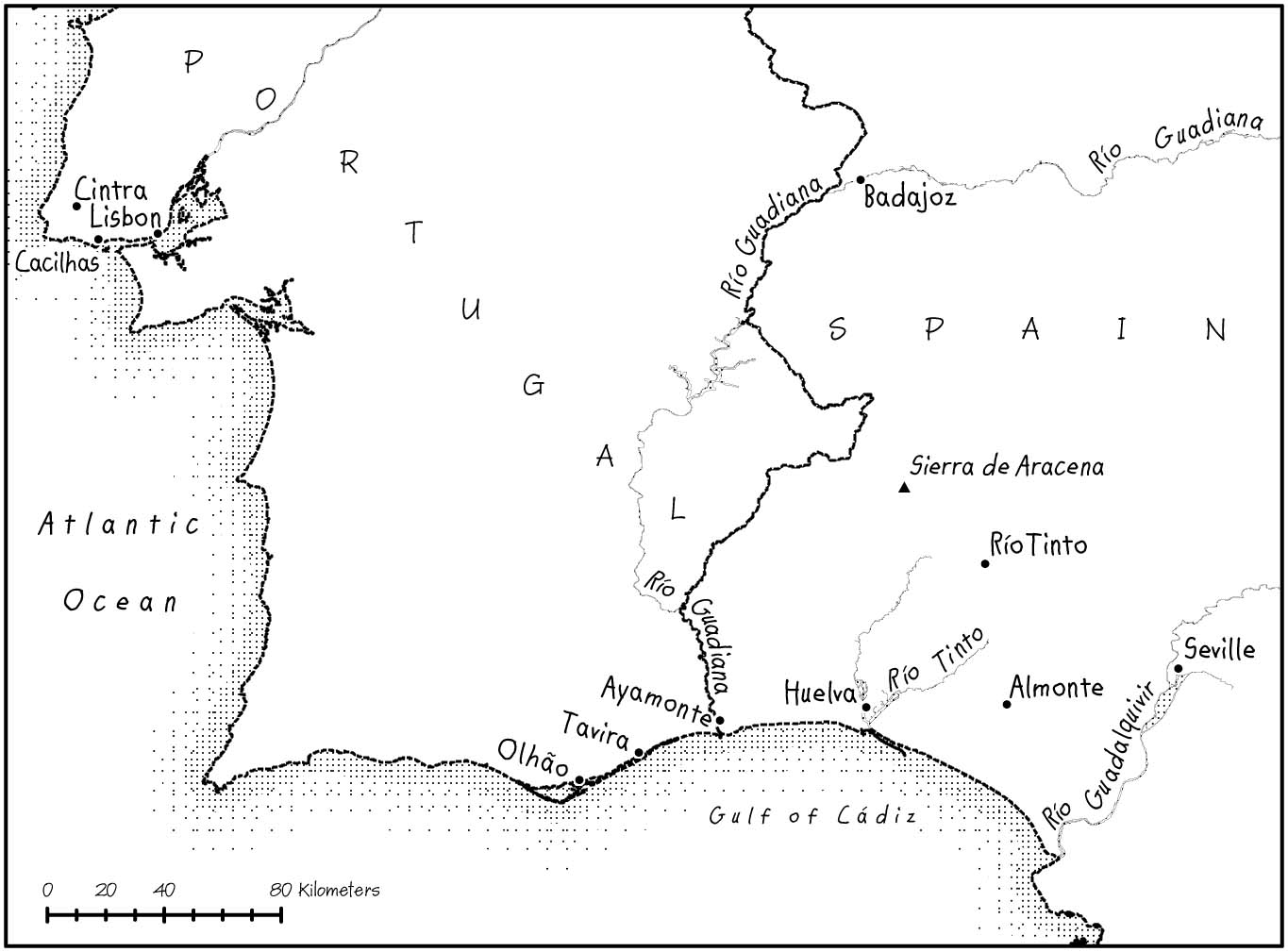Map included in the book, "Fugitive from Spanish Facism - the Memoir of Meguel Domiguez Soler