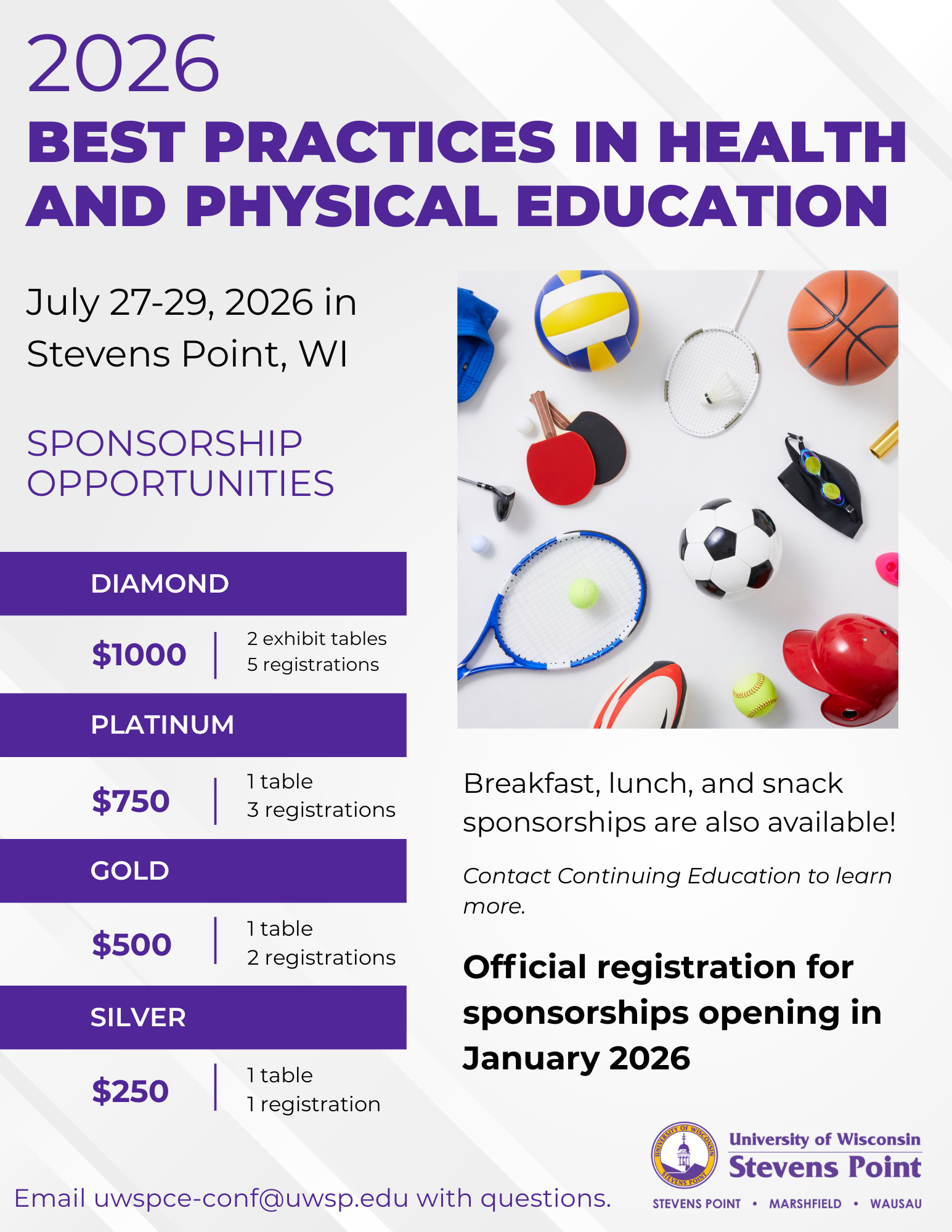 2025 Best Practices in Health and Physical Education Sponsorship Opportunities