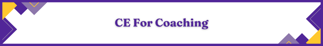 Continuing Education For Coaching