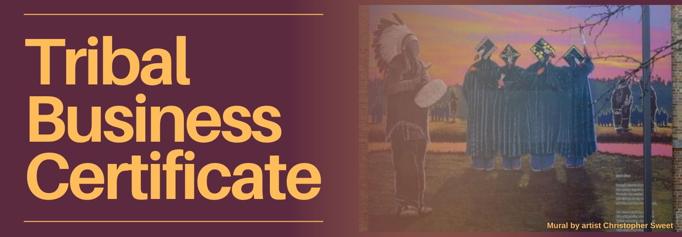 Tribal Busieness Certificate, mural by artist Christopher Sweet