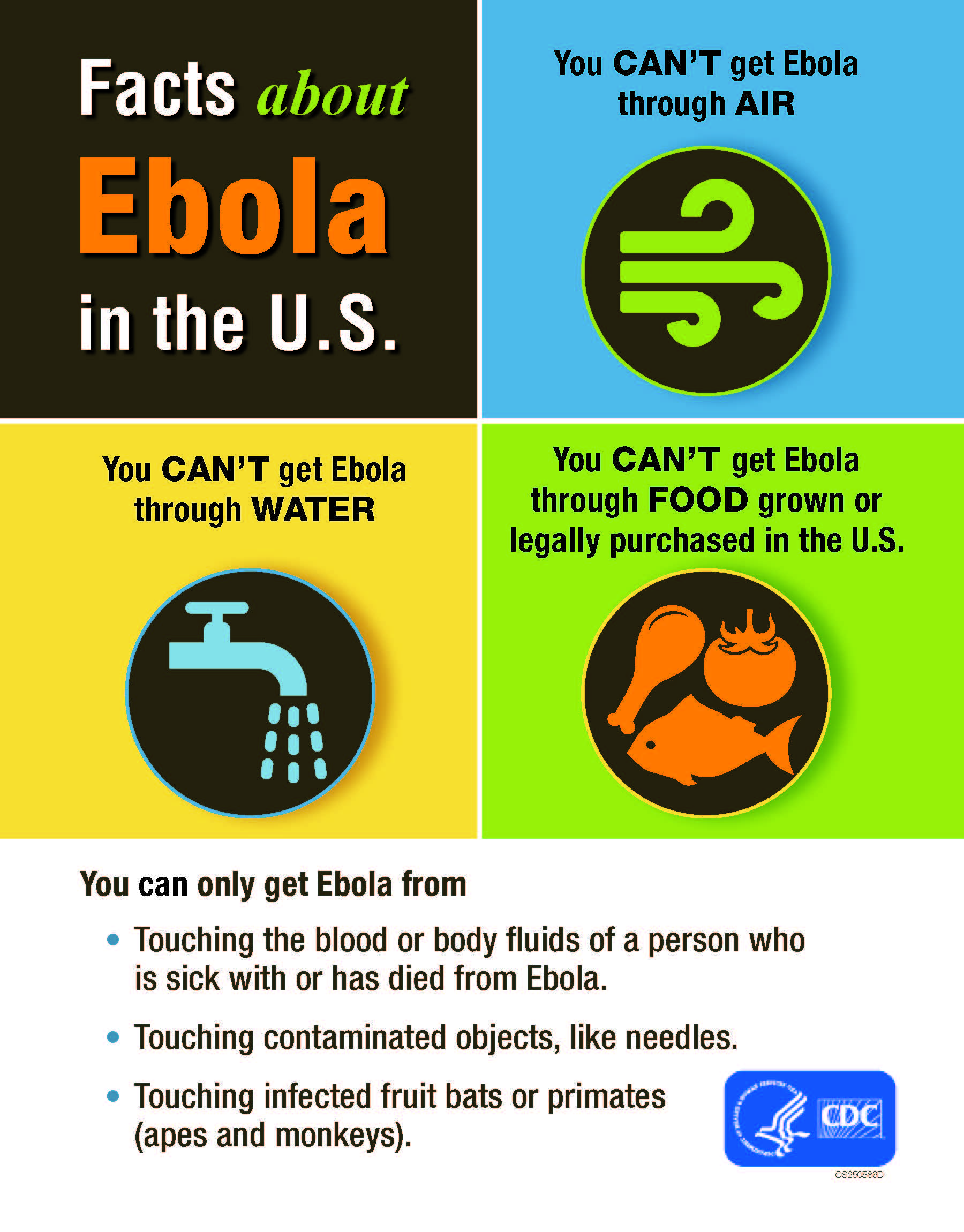 Ebola in the USA infographic, click for PDF