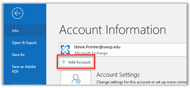 Add/View an Additional Exchange Account in Outlook/OWA - Information  Technology | UWSP