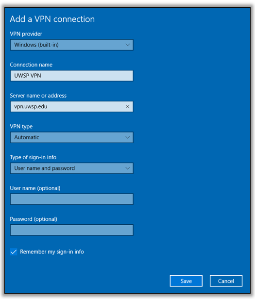How to activate VPN in Windows 10?