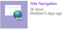 navigation link list icon