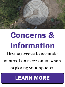 An outdoor sculpture made of concrete