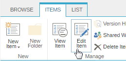 image of the Edit Item button