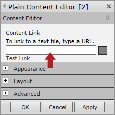 image of content link field